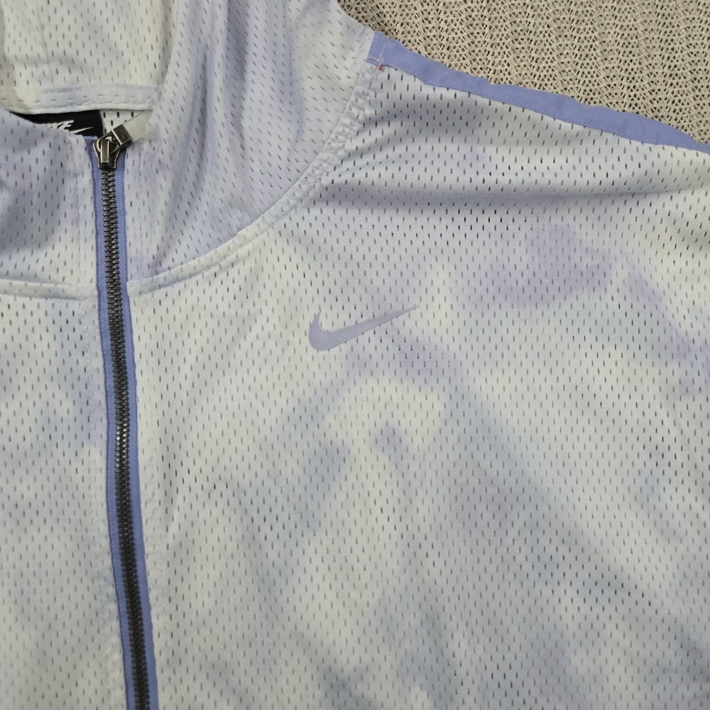 Nike Icon Clash Jacket Womens 2X White Purple Tie Dye Light Thistle Logo Mesh - Picture 5 of 13